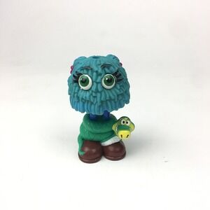 McDonalds Blue Fry Girl with Snake around Legs Furry Fry Friends Vtg 1989 Toy‎